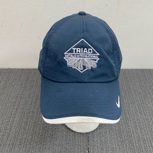 Triad Metals Baseball Hat Mens OSFM Navy Blue White Nike Golf Perforated Cap
